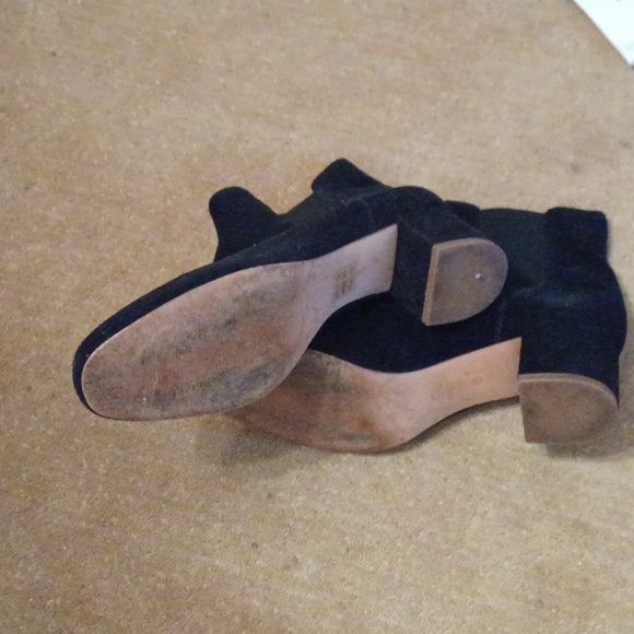 Madewell Chelsea Boots Black Suede VGUC 8 Minimalist classic office old money - Picture 6 of 11